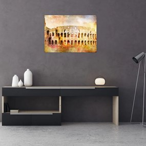 Obraz - Malarstwo cyfrowe, Koloseum, Rzym, Włochy (70x50 cm)