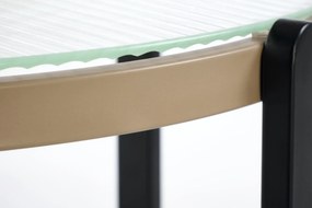 Stolik kawowy KAMALA S 53cm dąb naturalny/czarny HALMAR