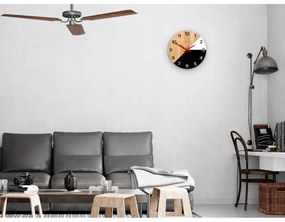 Zegar na ścianę nowoczesny efektowny okrągły cichy do kuchni salonu pokoju