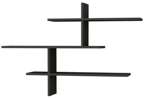 Antracytowa wielopoziomowa półka 123 cm Leo – Kalune Design