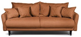 Brązowa rozkładana sofa 215 cm Bjork – Bonami Selection