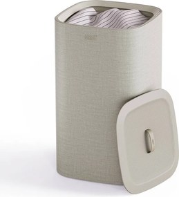 Beżowy tekstylny kosz na pranie 60 l Tota One – Joseph Joseph