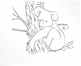 Plakat Śpiący koala 42x29,7 cm bez ramy bez marginesu ARTGEIST B