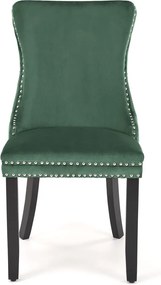 Aksamitne krzesło z ozdobnymi pinezkami Alda