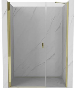 Mexen Mist-B drzwi prysznicowe uchylne 95 cm, transparent, złote - 8A2-095-001-50-00