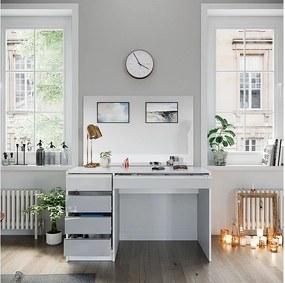 Toaletka biały/złoty 120x55x75 sherry