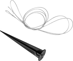 Nowoczesna lampa zewnętrzna biała 25 cm IP65 - Nura