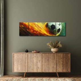 Obraz - Piłka nożna w locie (170x50 cm)
