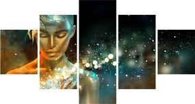 Obraz złotej wróżki (125x70 cm)