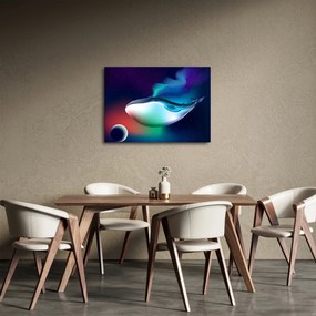 Obraz - Kosmiczny wieloryb (70x50 cm)