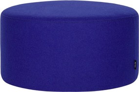 Niebieski wełniany puf Folk – noo.ma