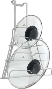 Uchwyt na pokrywki Seria GALILEO Metaltex - Wykończenie Polytherm® Srebrne - Wyprodukowany we Włoszech