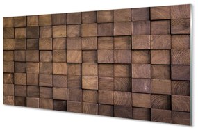 Szklany Panel Drewno kotka słoje