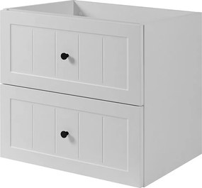 Szafka podumywalkowa w stylu klasycznym, biała, 60 x 57 x 46 cm