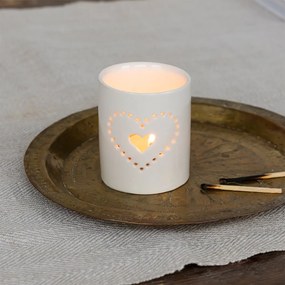 Ceramiczny świecznik na świeczkę typu tealight Heart – Rex London