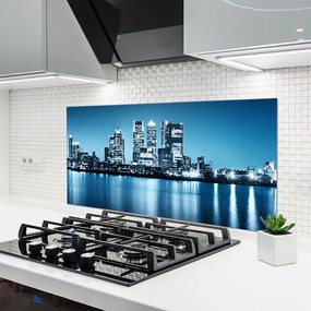 Panel Szklany Sylwetka Miejskich Wieżowców