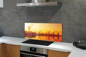 Panel nad Blat Kuchenny Wschód Słońca nad Gdańską Stocznią