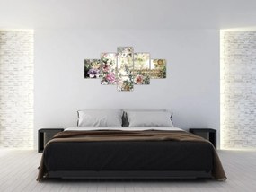 Obraz - Designerskie kwiaty (125x70 cm)