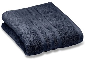 Ciemnoniebieski bawełniany ręcznik kąpielowy frotte 90x140 cm Zero Twist – Catherine Lansfield