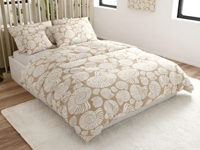 PrzytulneMieszkanie.pl PrzytulneMieszkanie.pl Pościel z mikrofibry SNAIL SHELL brązowa Rozmiar pościeli: 70 x 90 cm | 140 x 220 cm