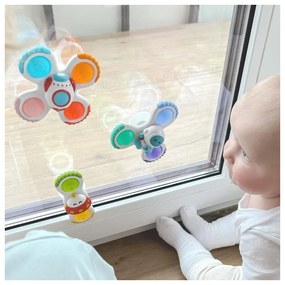 Woopie baby spinner zabawka sensoryczna rakieta kosmita ufo 3 szt.