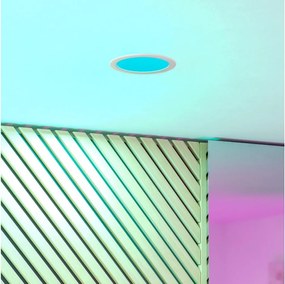 Eglo 901432-LED RGBW Plafon łazienkowy z podświetleniem FUEVA-Z LED/9,5W/230V śr. 16,8 cm IP44 biały