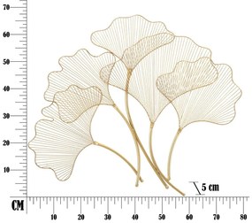 Metalowa dekoracja ścienna 79x68 cm Leaf – Mauro Ferretti