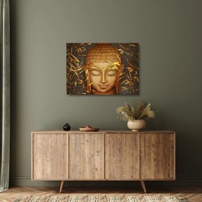 Obraz na szkle - Złoty Budda (70x50 cm)