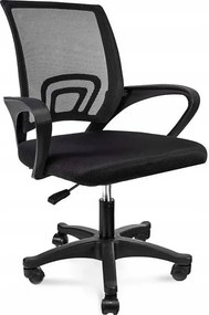 Czarne Ergonomiczne Krzesło Obrotowe Do Biurka K0-K70