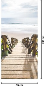 Fototapeta na drzwi - Wejście na plażę (95x205cm)