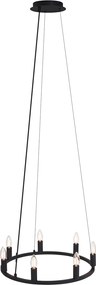 Inteligentna lampa wisząca czarna 7-punktowa z WiFi C35 - Knight