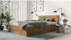 Łóżko 160cm x 200cm Otwierane z boku | LEFKAS | Pojemnik + Stelaż