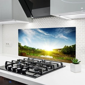 Szkło Dekoracyjne do Kuchni Spokojna Tafla Jeziora