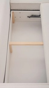 Masseno Narożnik SOLO z funkcją spania i pojemnikiem na pościel Narozniki L, Rozkładana sofa - Ceglasty, GERRA 25