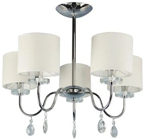 Kremowa lampa wisząca z abażurami - 2Q D229 H8-D40