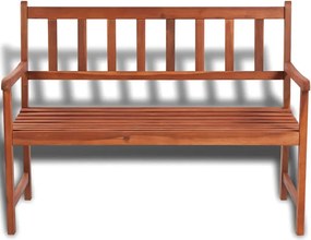 Drewniana ławka ogrodowa Retri - brązowa