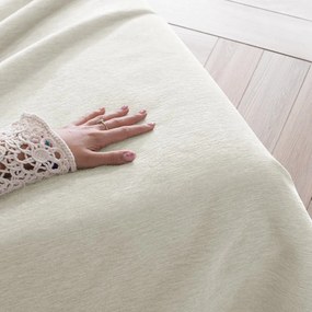 Kremowa narzuta z szenilu 220x240 cm Talo – Filumi