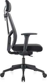 Krzesło biurowe WATT, czarny