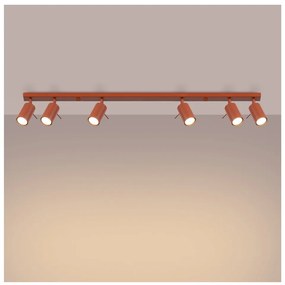 Ceglasta lampa sufitowa 6x117 cm Etna – Nice Lamps