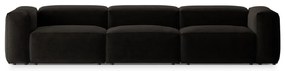 Czarna sofa 364 cm Bergano – Cosmopolitan Design