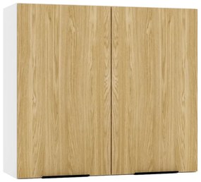 Górna szafka kuchenna 80 cm dąb olejowany - Bixor 33X