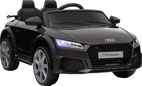HOMCOM Dziecięcy Samochód Elektryczny, Audi TT RS Roadster, 3 km/h, Pilot, LED, USB, Czarny