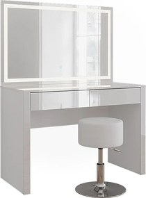 Toaletka biały wysoki połysk/biały 110x50x75.5 annabelle