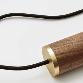 Ciemnobrązowa lampa wisząca ø 5 cm Knuckle – tala