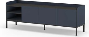 Niebieska szafka pod TV 160x55x42 cm Adara – Marckeric