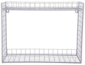 Fioletowa wielopoziomowa stalowa półka 40 cm Reja – PT LIVING