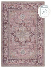 Jasnoczerwony dywan z mieszanki włókien z recyklingu odpowiedni do prania 200x290 cm Windsor – Flair Rugs