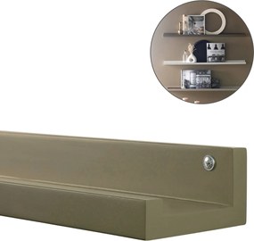 Półka ścienna na obrazy FOTOPLANK 120 cm, oliwkowa