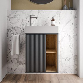 Szafka pod umywalkę BELDIVO 50 cm z umywalką ceramiczną