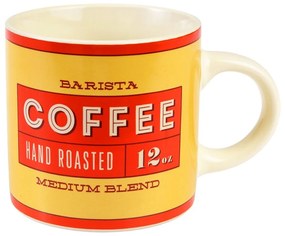 Czerwono-kremowy ceramiczny kubek 350 ml Barista – Rex London